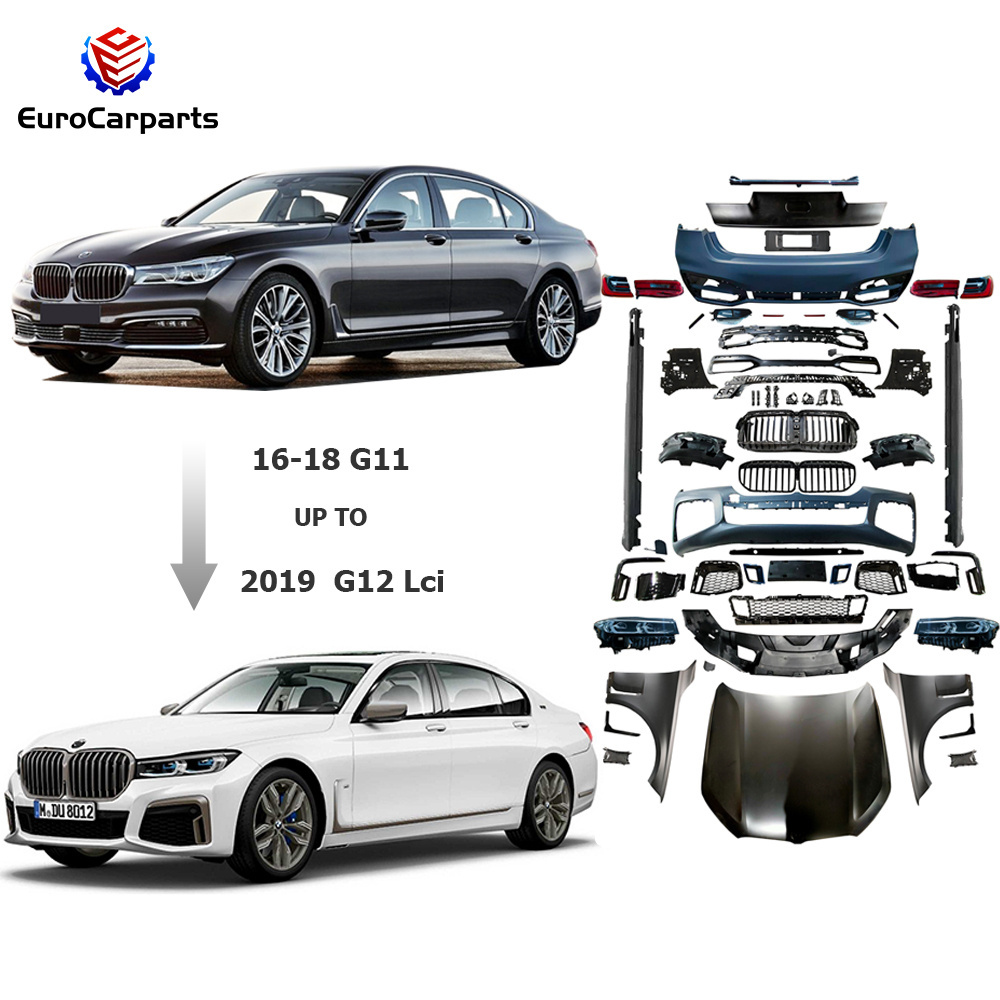 Wholesale Parts Bodykit Full Body Kit Set Modified Upgrade M760 PP Auto Car For BMW 7 Series G11 G12 Front Bumper 730i 740i