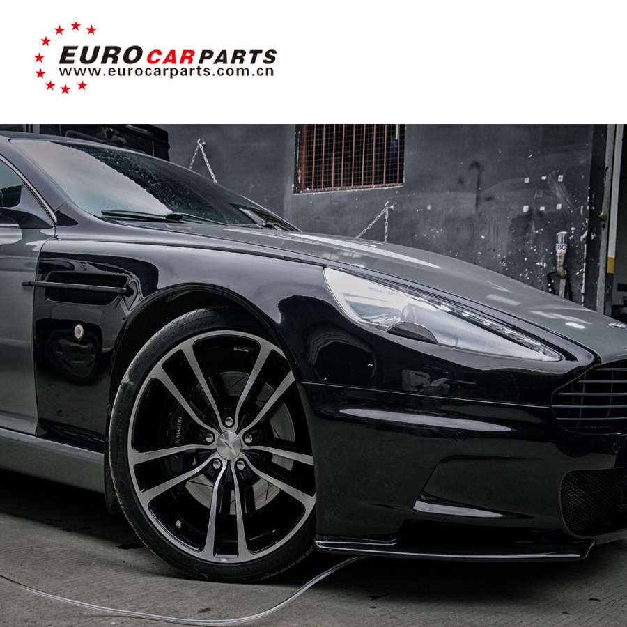 old Aston Martin DB9 to new DBS style body kits Aston Martin DBS front bumper fender ducts and front lip Aston Martin DB9