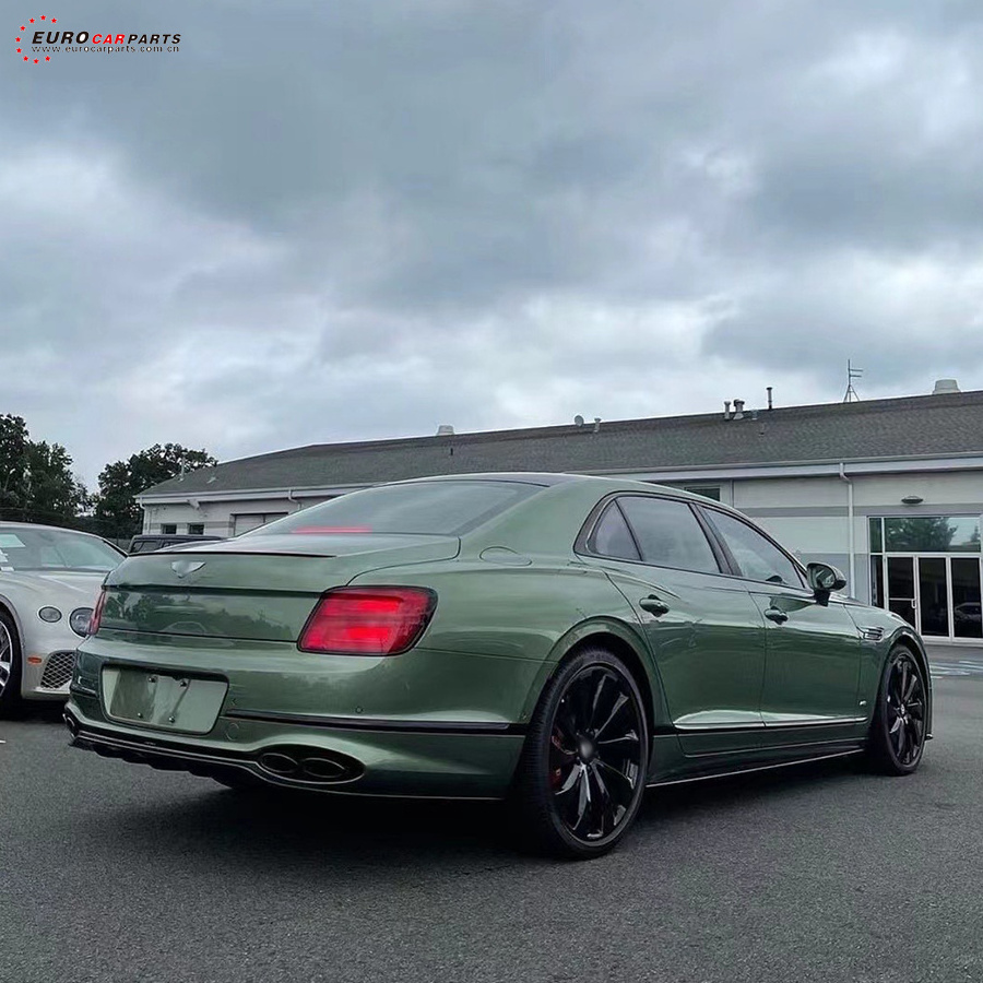 Bent Flying Spur Dry carbon fiber body kit front bumper lip side skirt rear diffuser rear spoiler Flying Spur Suto parts