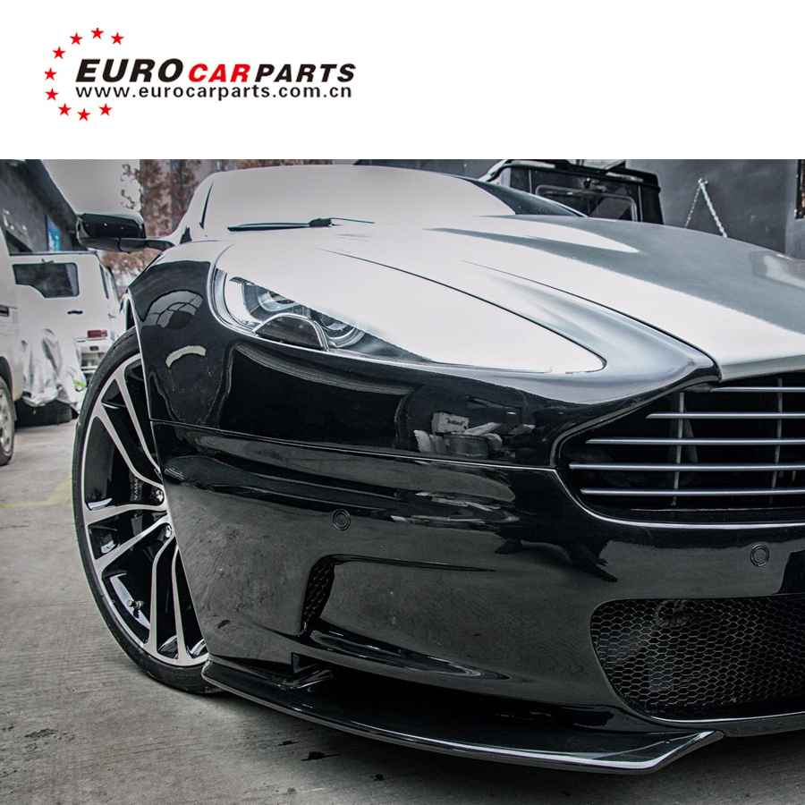 old Aston Martin DB9 to new DBS style body kits Aston Martin DBS front bumper fender ducts and front lip Aston Martin DB9