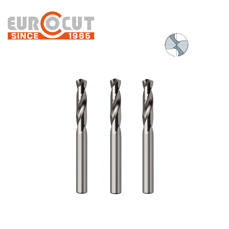 EUROCUT  DIN 1897 HSS Short Drill Bit Straight Shank Twist drill bit for metal