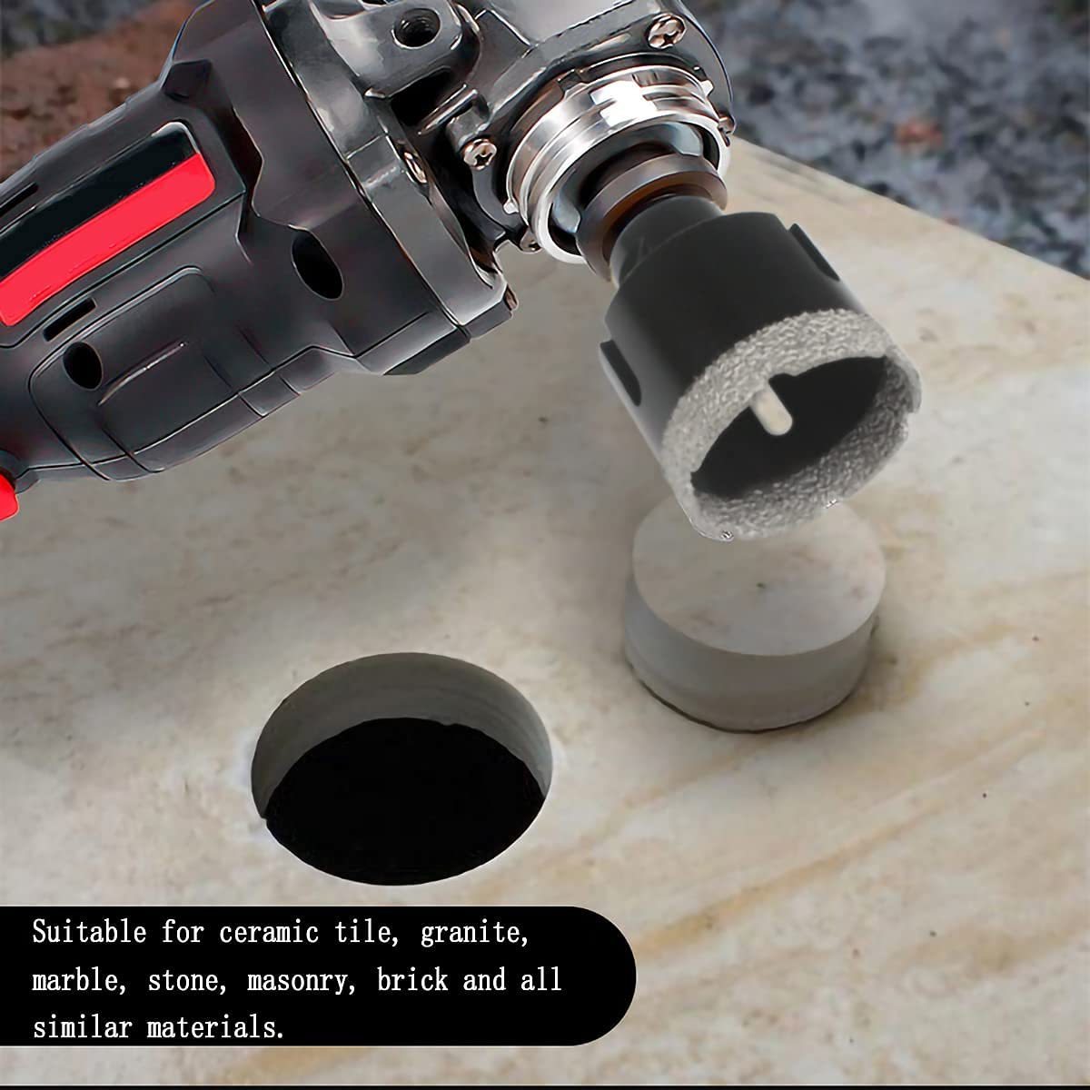 EUROCUT M14 Shank Diamond Hole Saw Marble Tile Ceramic Use Brazed Conserve Energy Vacuum Brazed Diamond Hole Saw