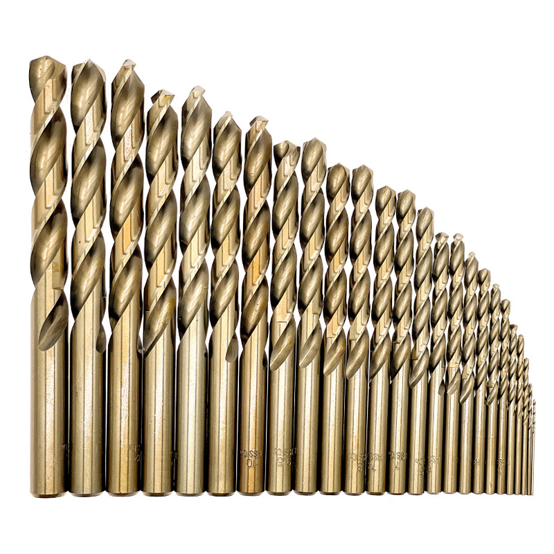 Din338 Jobber Length hss drill bit M35 Hss Cobalt Drill Bit For Stainless Steel Metal Drilling