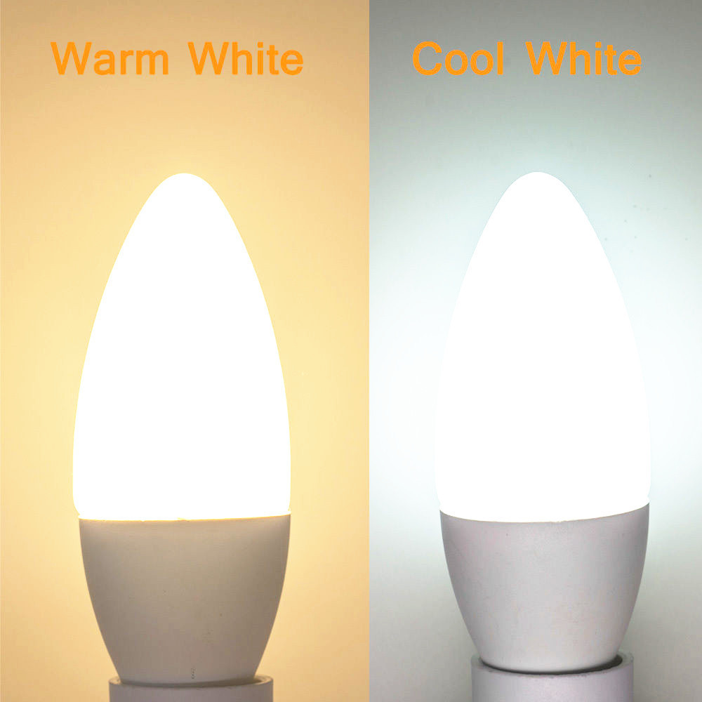 E14 LED Lamp Indoor Warm Cold White Light 5W LED Candle Bulb Home Decor Chandelier Led Light Bulb