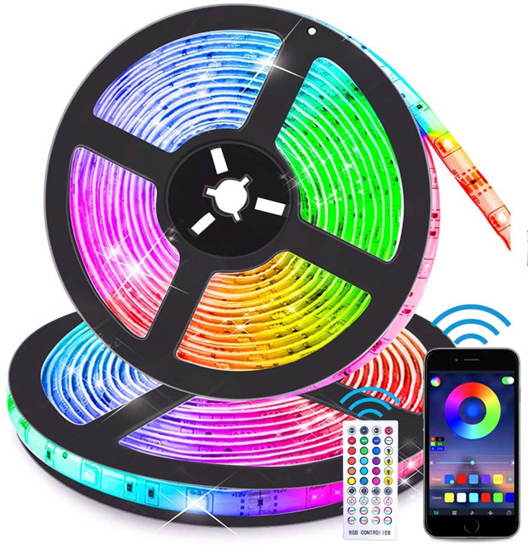 10M Flexible Self Adhesive RGB Color Changing 5050 LED Neon Tape Lights for Bedroom Home Led Strip Light