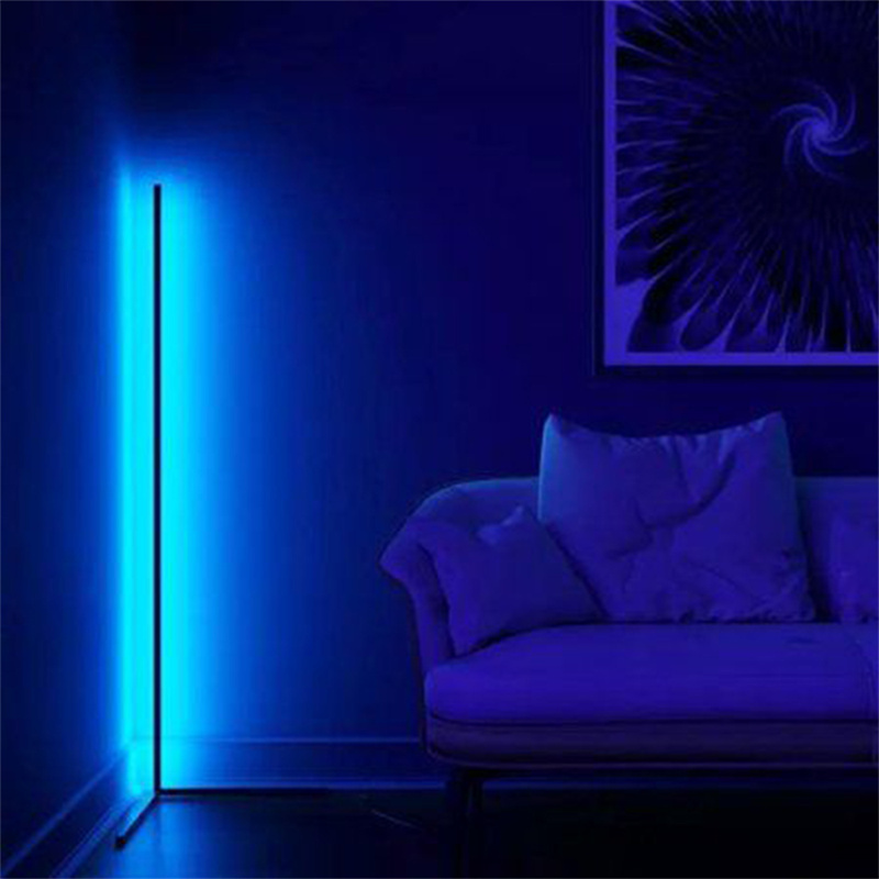 App touch control led rgb floor lamp smart Corner standing floor light for sale