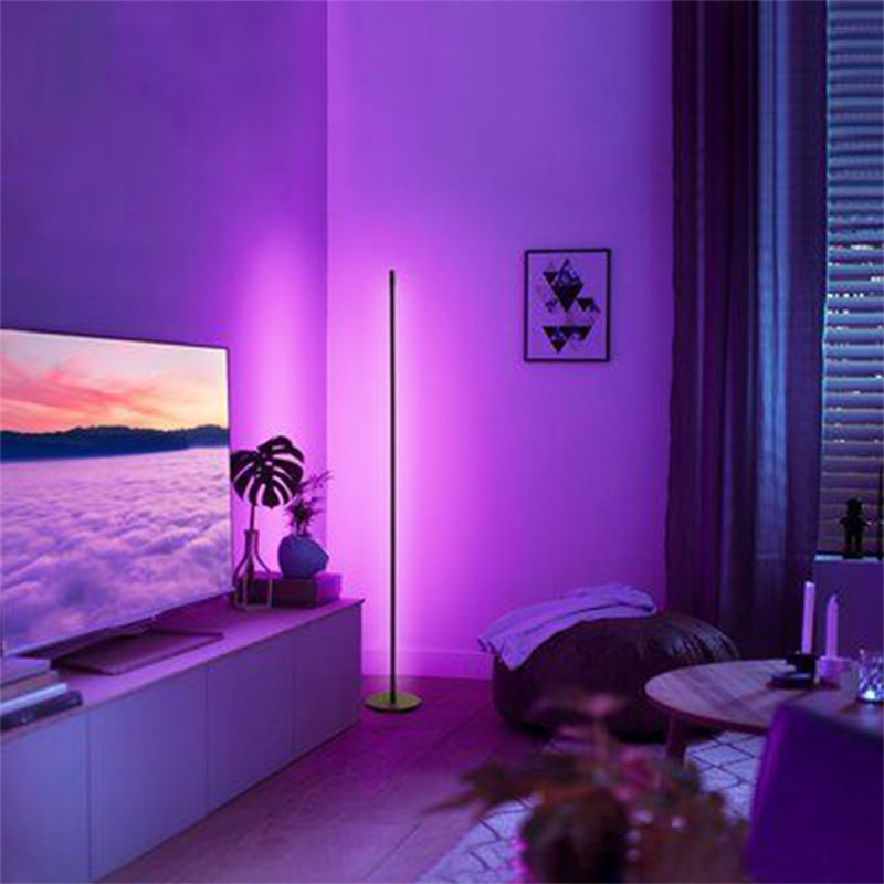 App touch control led rgb floor lamp smart Corner standing floor light for sale