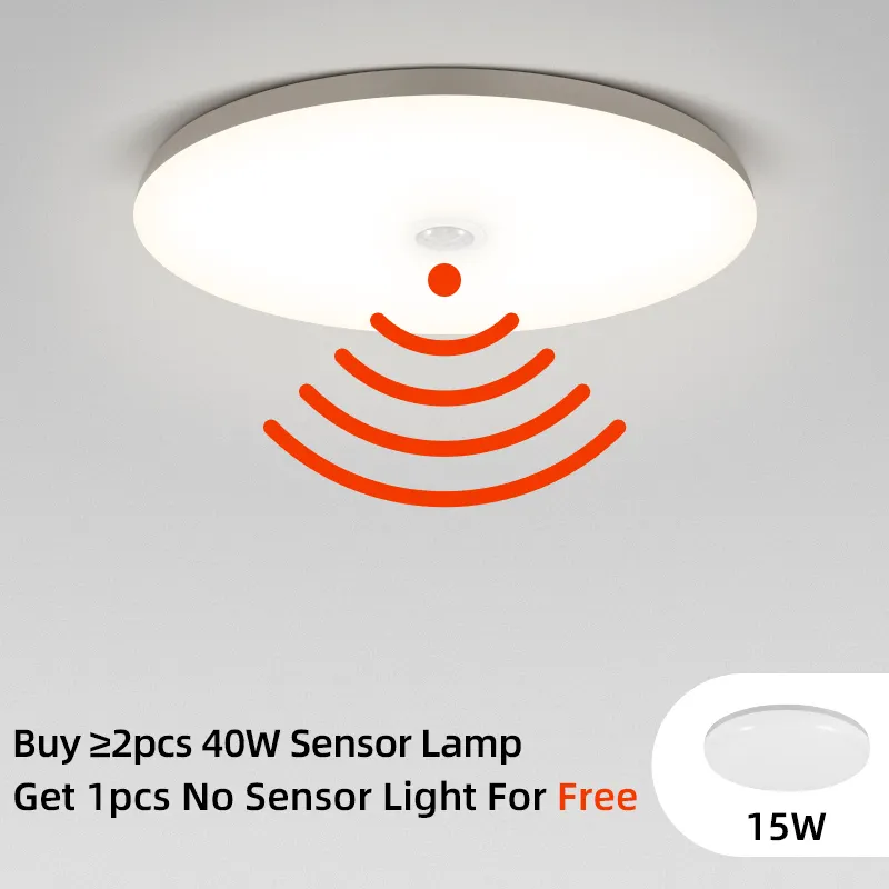 12W 15W 18W 20W 30W 40W Kid Led Night Lamp Round Ceiling Modern Automatic Smart Induction Motion Sensor Light,LED Night Light