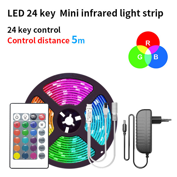 Home Brighter 5M 10M 15M 16 Million Colors Alexa Phone App Controlled Music Lamp Smart WiFi 5050 RGB LED Strip Lights for Home