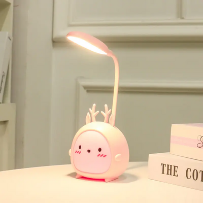 Cartoon Cute  LED Table Lamps Animal Recharge Battery Led Table Night Light Child Eye Protection Warm White Table Lamp