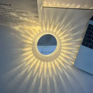 Remote+Touch Ctrl Led Crystal Colorful Dimmable Rechargeable Table Lamp Aisle Ceiling Wall Light For Study Living Room Corridor