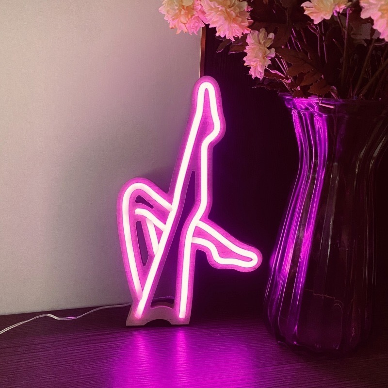 Led Neon Sign Back Light Dancing Legs Sunrise Cloud Moon Star Hand Hello for Party Wedding Decoration Xmas Gift Kid's Toy Animal