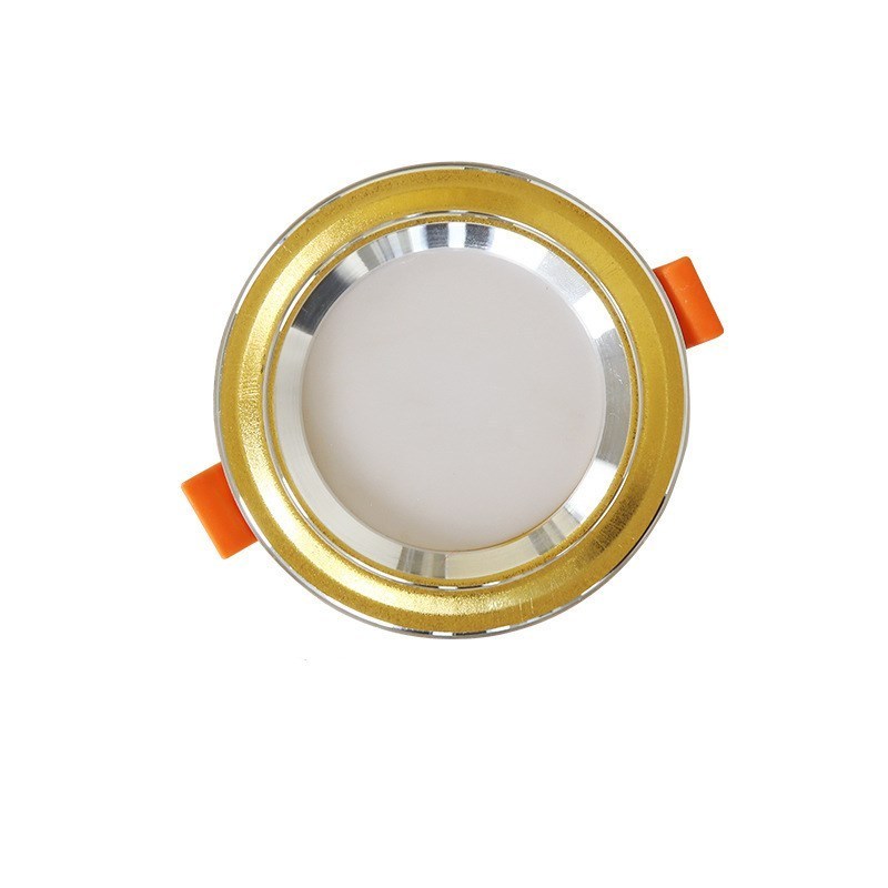 Three Color Dimming LED Downlight Living Room Shopping Mall Spotlight Embedded Ceiling Panel Light