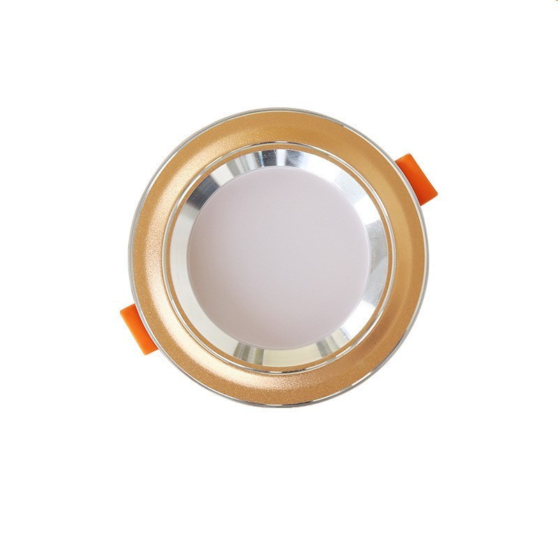 Three Color Dimming LED Downlight Living Room Shopping Mall Spotlight Embedded Ceiling Panel Light