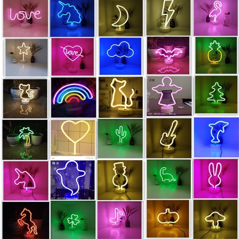 Led Fancy USB Battery Decoration Holiday Party Neon Night Gift Light For Valentine's day Mother Day Children's Day