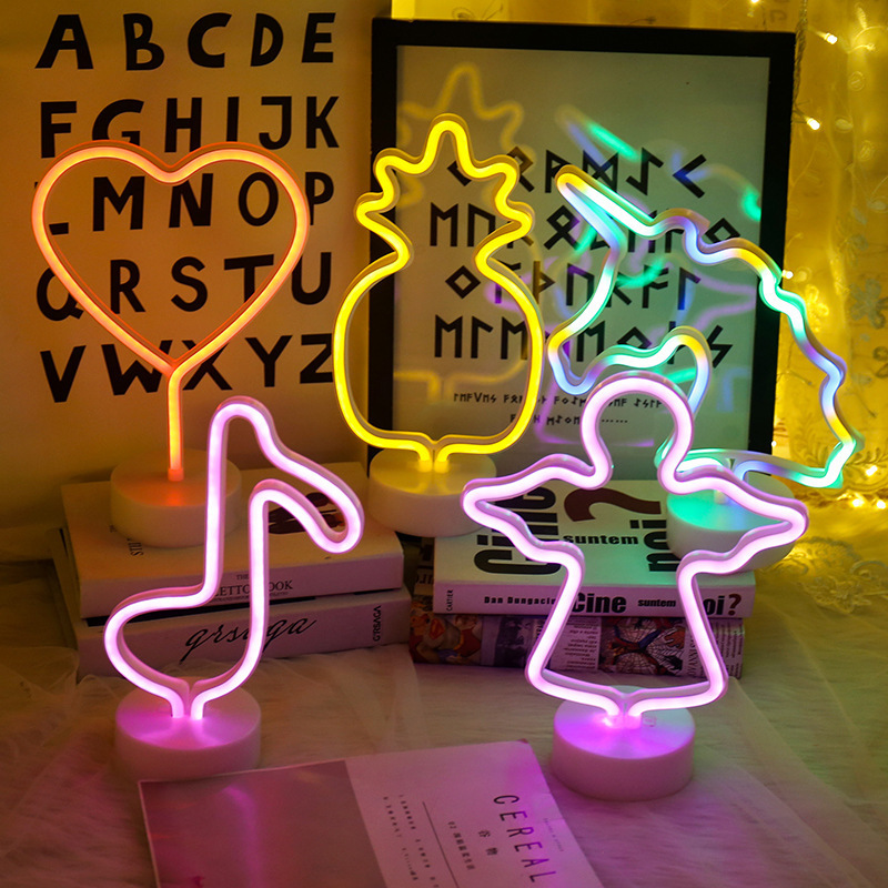 Led Fancy Multiple Styles Neon Sign Light For Decoration Wedding Holiday Party  Gift Night Ambient Light