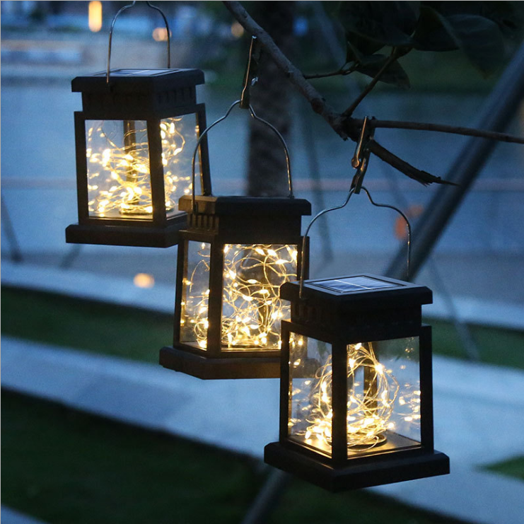 Portable 3 in 1 Solar Light  20LED Copper Wire  Hanging Lantern For Outdoor Night Garden Yard Gate Tree Wall Night Landscape