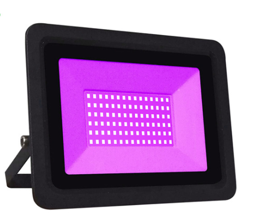 100W IP66 LED UV Floodlight with Plug Perfect for Neon Glow Blacklight Party Stage Lighting Fishing Aquarium DJ Disco Club Light