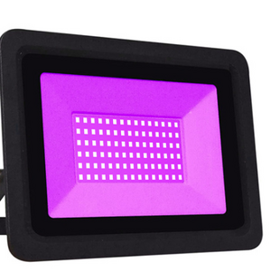 100W IP66 LED UV Floodlight with Plug Perfect for Neon Glow Blacklight Party Stage Lighting Fishing Aquarium DJ Disco Club Light