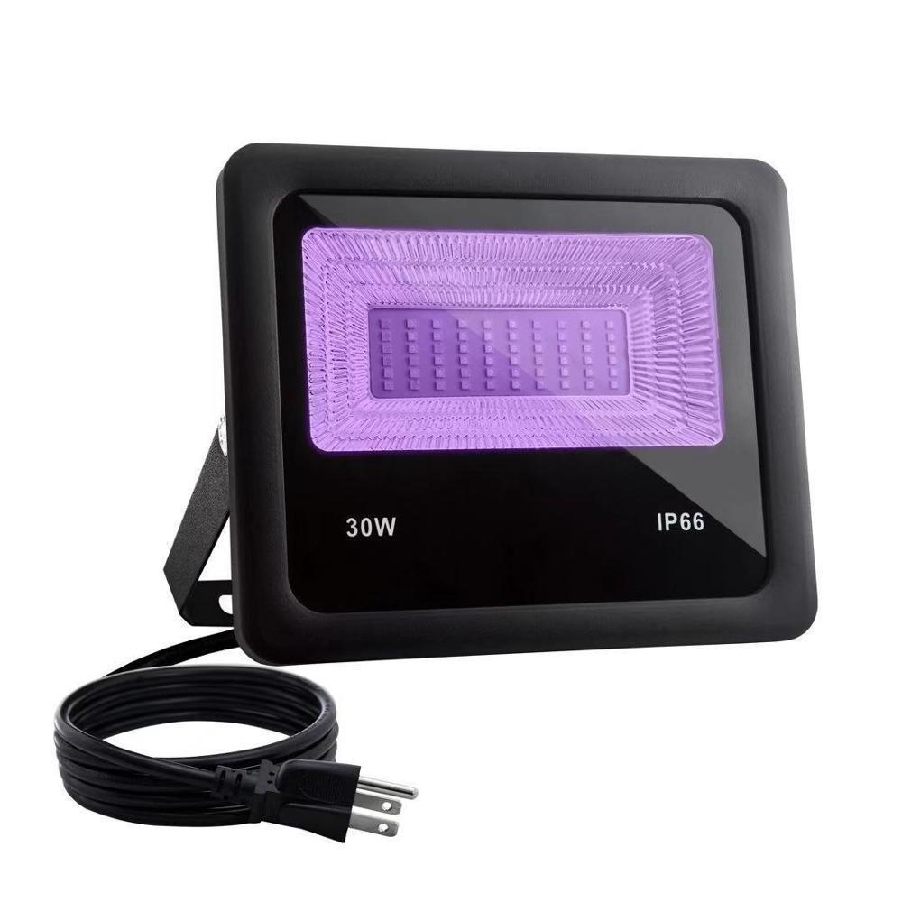 100W IP66 LED UV Floodlight with Plug Perfect for Neon Glow Blacklight Party Stage Lighting Fishing Aquarium DJ Disco Club Light