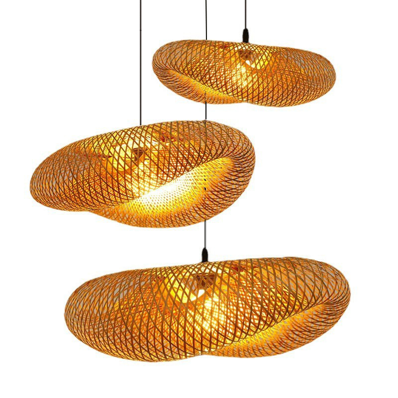 Led Bamboo Pendant Chandelier Ceiling Light For Dinning/Living Room Restaurant Kitchen Reception Hotel Villa