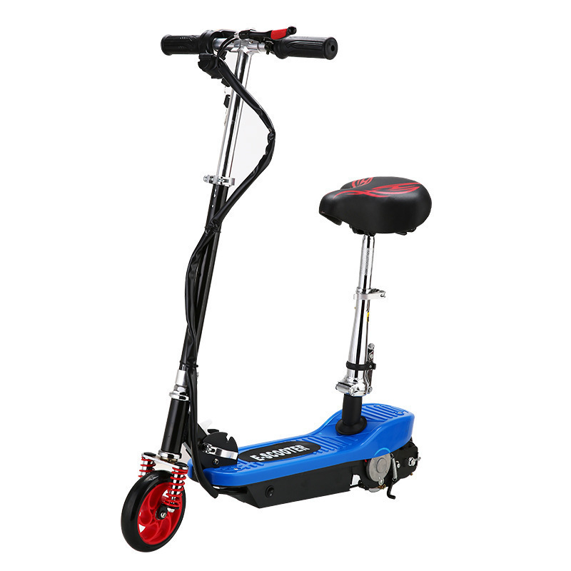 Rechargeable Foldable Electric Scooter With Seat Folding Mobility Bike 15KM/H two-wheel electric vehicle for transportation