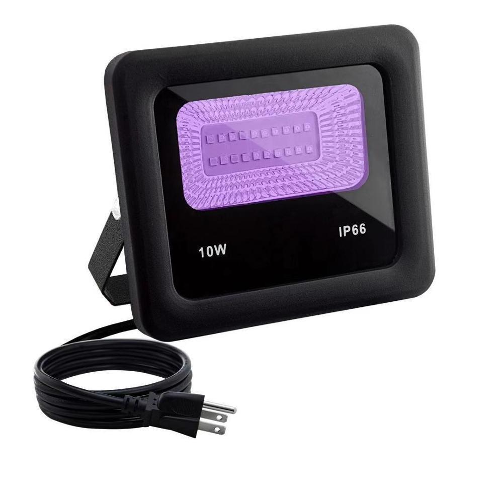 100W IP66 LED UV Floodlight with Plug Perfect for Neon Glow Blacklight Party Stage Lighting Fishing Aquarium DJ Disco Club Light