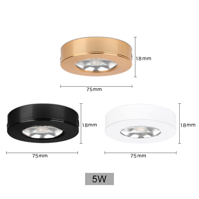 3W 5W  9W LED COB Ultra Thin Surface Mounted Ceiling Down light Spot Light For Ceiling Shop Cabinet Closet