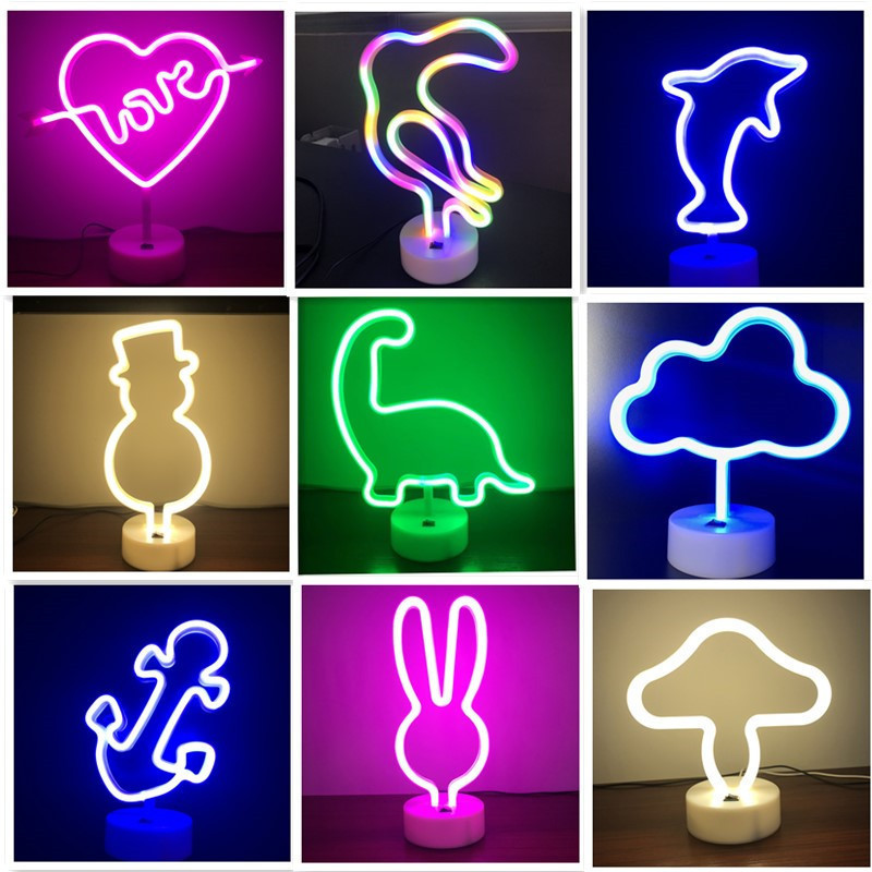 Led Fancy USB Battery Decoration Holiday Party Neon Night Gift Light For Valentine's day Mother Day Children's Day