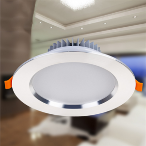 Three Color Dimming LED Downlight Living Room Shopping Mall Spotlight Embedded Ceiling Panel Light