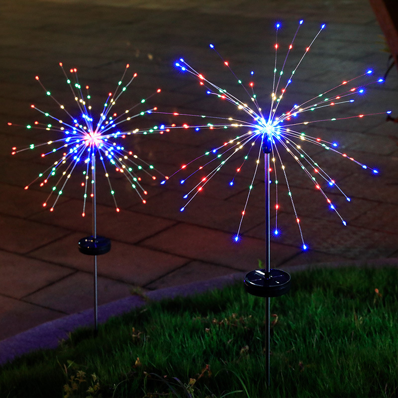 90Led Outdoor Solar Garden Decorative Light 90LED String Landscape Light Fireworks  Light Party Holiday Christmas