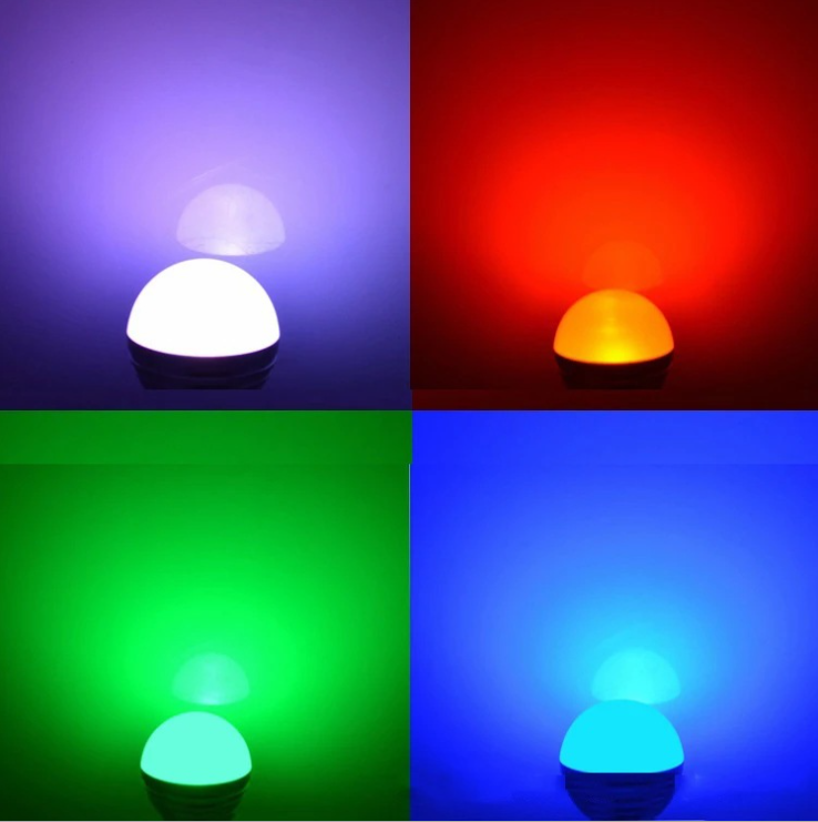 RGB Remote Control Bulb Light E14 E27 LED Colorful Bulb Light 3W Smart Dimming Color Changing Home Decoration Lighting