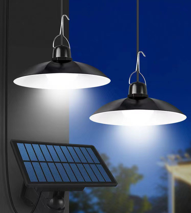 Rmt Ctrl Solar Dimmable Dust Proof Led Ceiling Pendant Light For High Bay Garage Garden Villa Camping Corridor Entrance