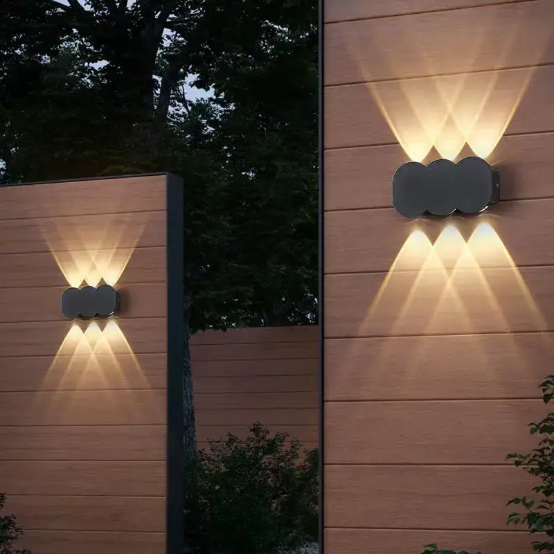 Hot Indoor Outdoor Led Hexagon Design 2W 4W6W8W Wall Light Room Bedside Atmosphere Wall Light Aisle Corridor Balcony Gate Garden