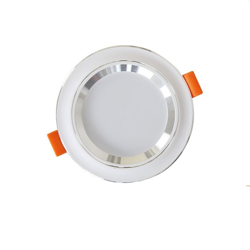 Three Color Dimming LED Downlight Living Room Shopping Mall Spotlight Embedded Ceiling Panel Light