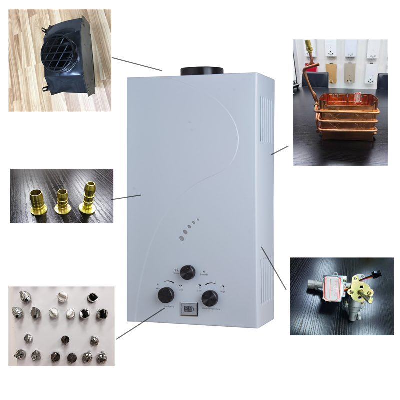 Wholesale Portable 6-20L Outdoor Camping LPG Geyser Water Heater NG Home Propane Hot Tankless Instant Gas Water Heater