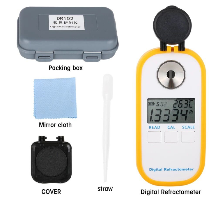 digital refractometers portable handheld auto wine refractometer for birx vol oe kmw lab test tools