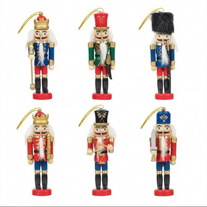 Home Decoration walnut people wooden soldier nutcracker for christmas decoration