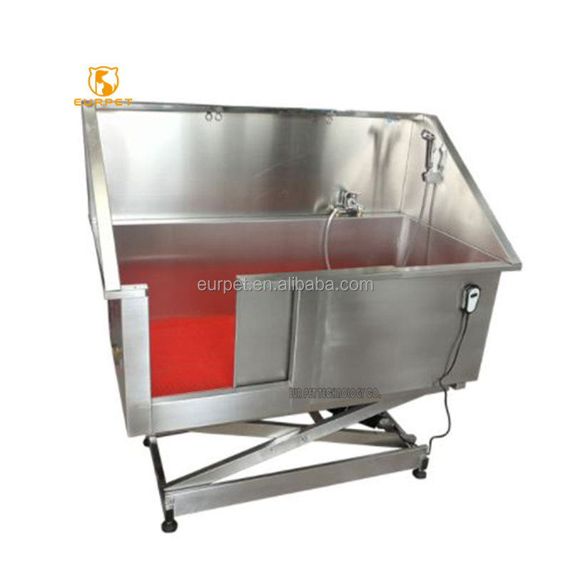 EURPET Stainless Steel Pet Bathtub Dog Washing Station Grooming Bath for dog pet spa bathtub