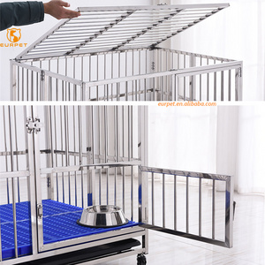 EUR PET High Quality Veterinary Single layer stainless steel pet folding dog kennel cage For Vet Clinic