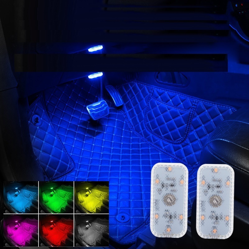 EURS Car interior touch sensing USB charging lighting 3M 6led reading light car led decorative mood lights dome lamp