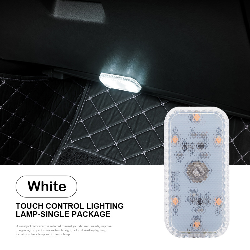 EURS Car interior touch sensing USB charging lighting 3M 6led reading light car led decorative mood lights dome lamp