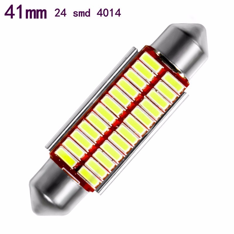 High quality super 31mm 36mm 39mm 41mm C5W C10W 4014 smd led car festoom light auto interior dome lamp reading bulb white 12V