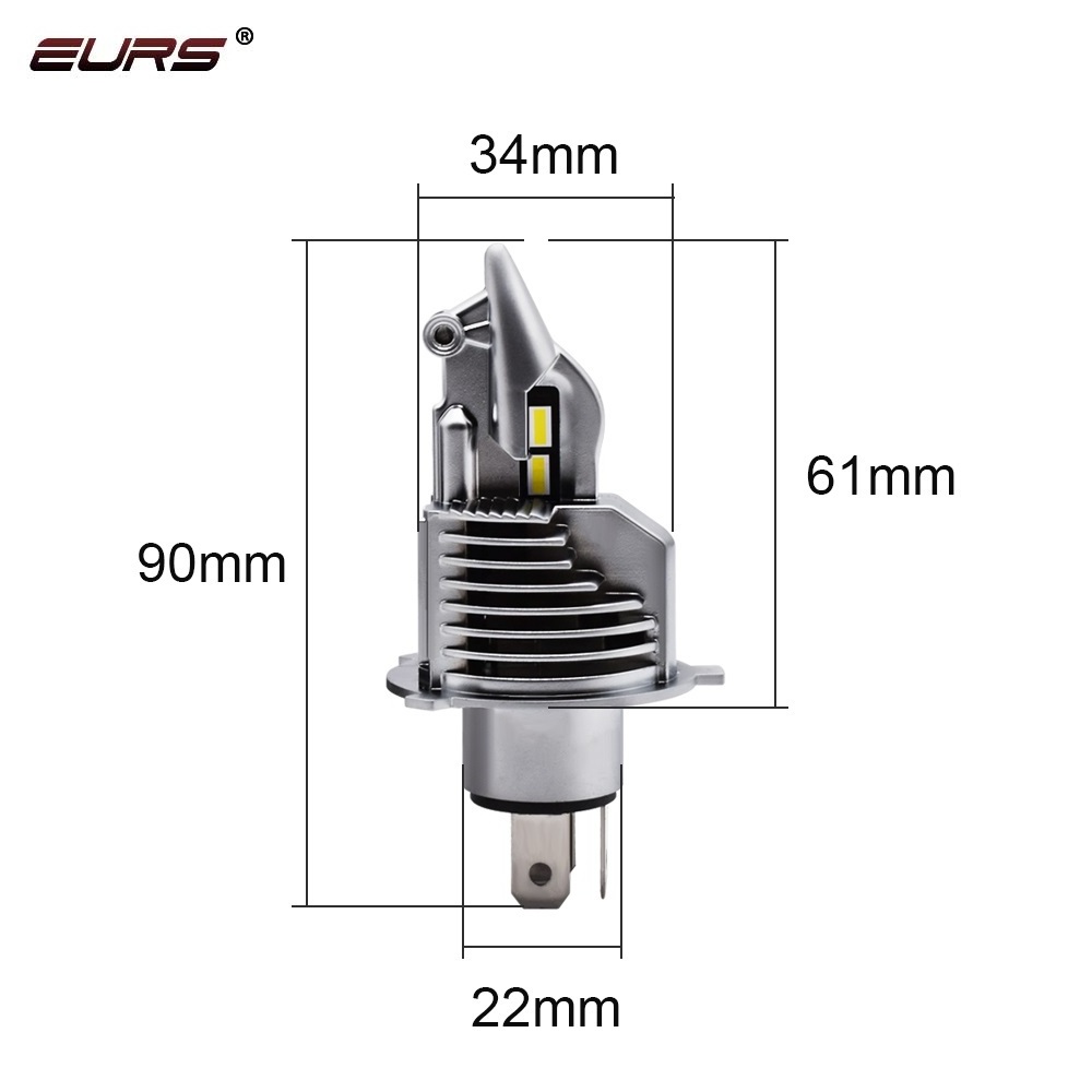 EURS Fighter led headlight WX H4 the brightest light in the market 11600lm 70w bulb small size headlight car led lamp