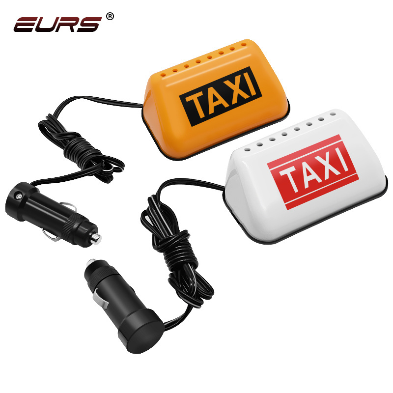 EURS LED lighter charge taxi light 12V car overhead lights taxi License plate lamp rubber magnet style of paste