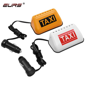 EURS LED lighter charge taxi light 12V car overhead lights taxi License plate lamp rubber magnet style of paste