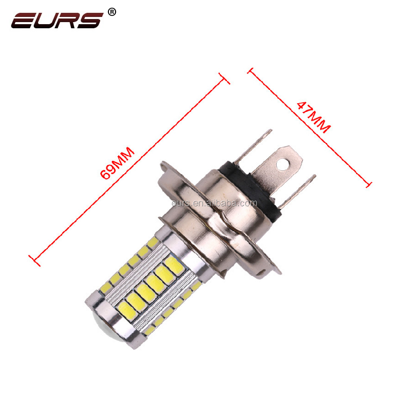 EURS Motorcycle Fog Lights LED Headlight Bulbs 12V 800lumen H4 9005 9006 H8/H11 H7 5630 33SMD Upgrade Lamps Super Bright