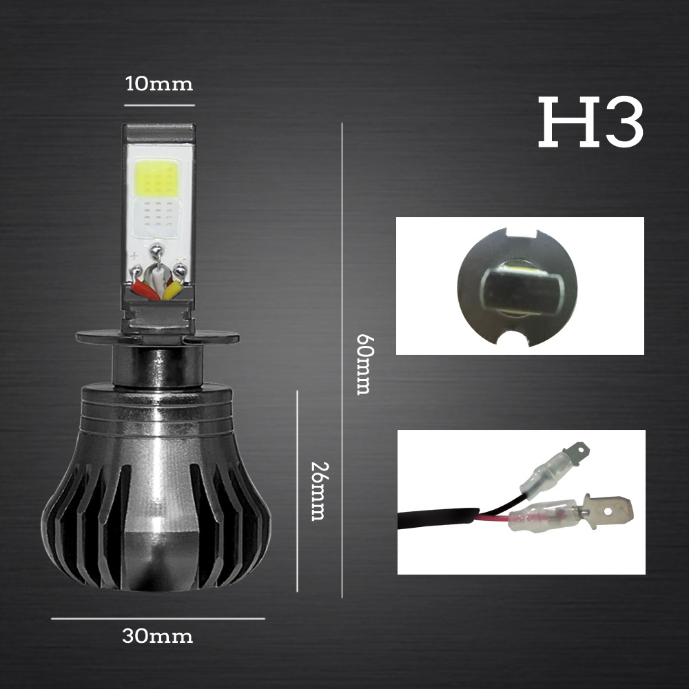 New product double color temperature fog light  h3 h4  h7 h11 9005 9006 led headlamp 3000K 6000k motorcycle  led bulbs