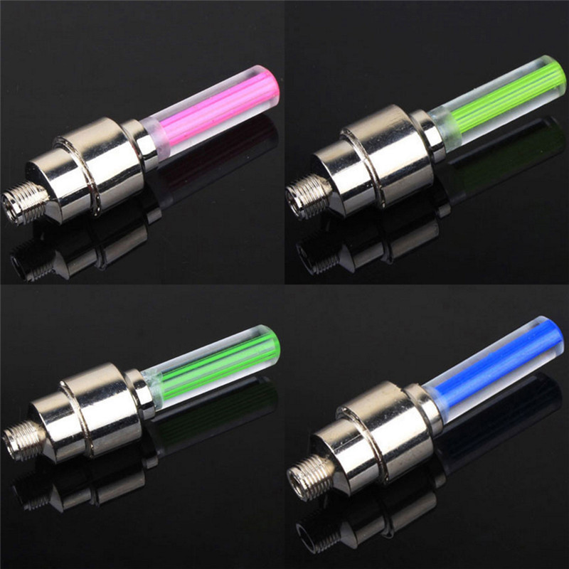 EURS colorful Bicycle accessories set growing tyre tire valve bike wheel Led light for bike and car