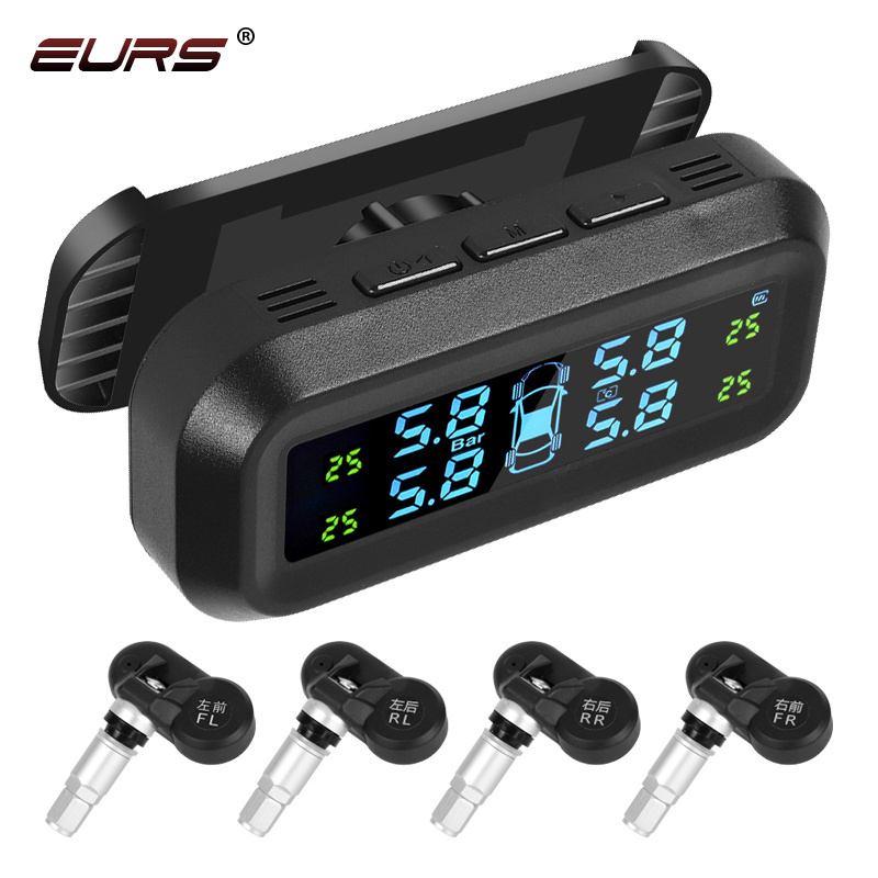 2022 Portable Hidden Truck Wireless Smart TPMS Solar Power Tire Pressure Monitoring System